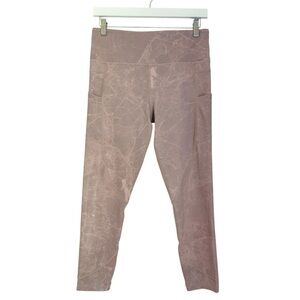 Zyia Active Light n Tight High Rise 7/8 Length Leggings Pink Granite Size 12